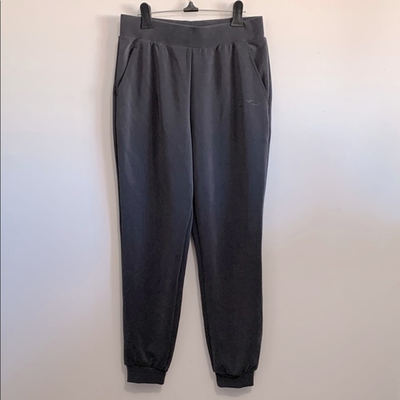 Lazypants PREMIUM LUXE SUEDED DOUBLE KNIT JOGGER IN CHARCOAL size M - Picture 2 of 4